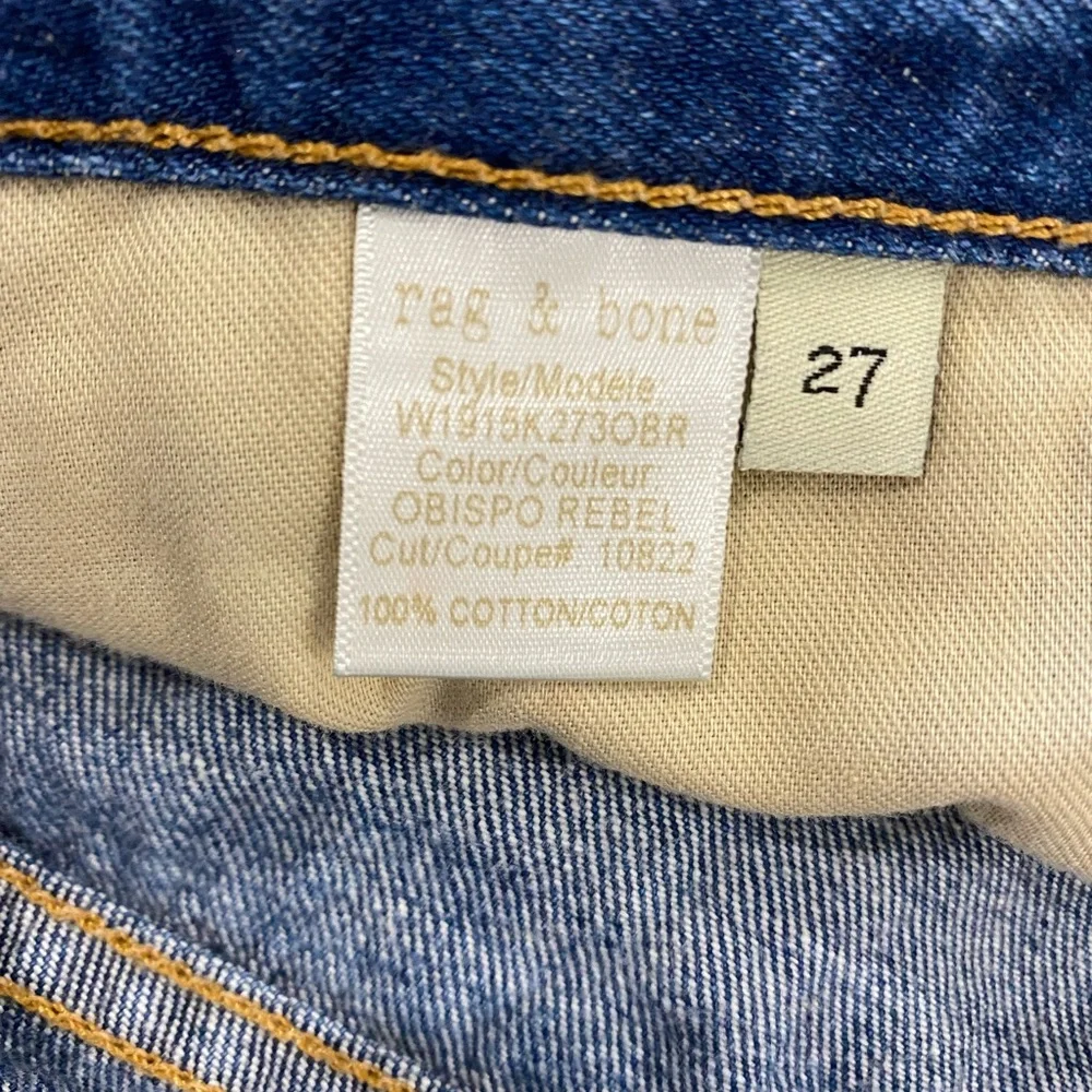 ⬇️ PRICE ⬇️ Rag & Bone/Jean Short Ripped ( used) and factory distressed. - Picture 6 of 7